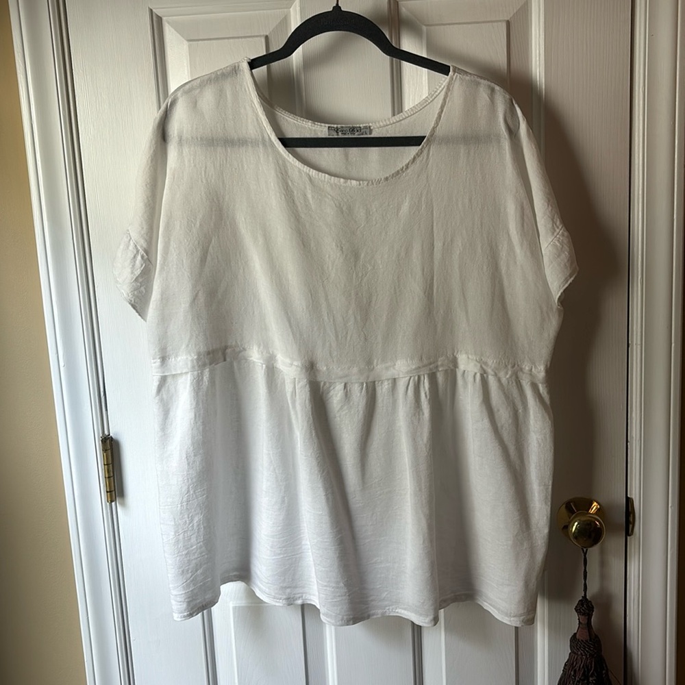 Linen blouse - size L